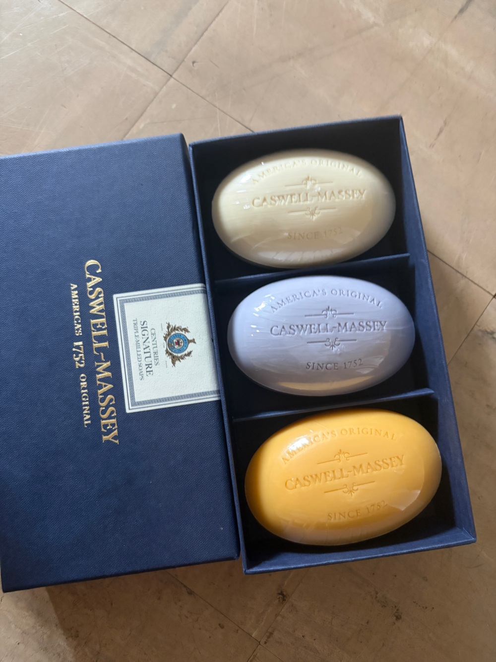 Caswell-Massey Luxury Soap Trio - Almond, Lavender, Verbena